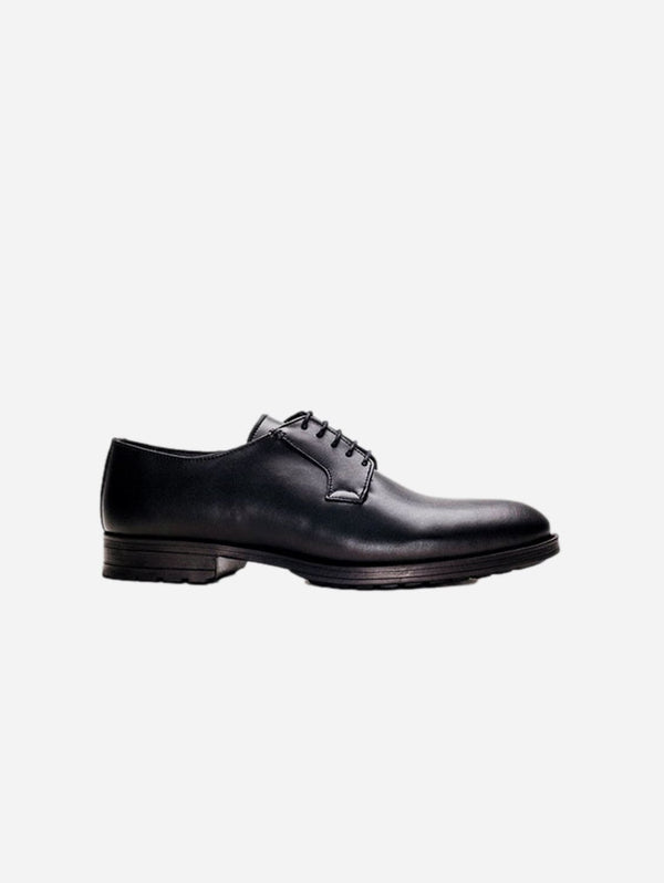 NAE Vegan Shoes Mikel Men's Vegan Leather Blucher Shoes | Black Black / UK9 / EU43 / US10