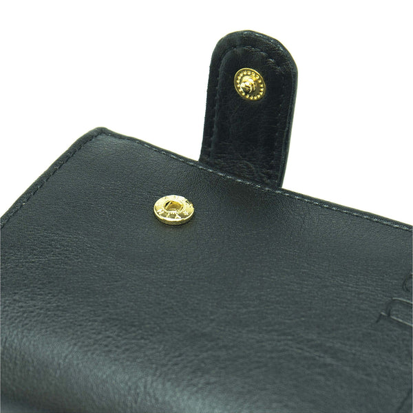 NAE Vegan Shoes Denver - Black wallet with a coin pocket