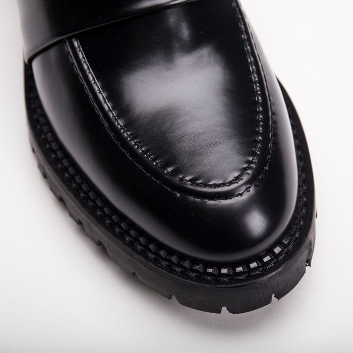 NAE Vegan Shoes Elena Black vegan loafer chunky sole