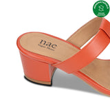 Immaculate Vegan - NAE Vegan Shoes Iris Orange Vegan high-heeled Sandals