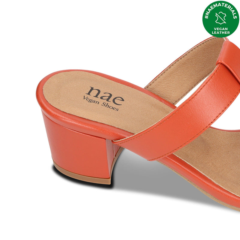 NAE Vegan Shoes Iris Orange Vegan high-heeled Sandals