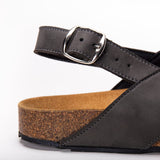Immaculate Vegan - NAE Vegan Shoes Loto Black vegan criss-cross slingback sandals