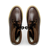 NOAH - Italian Vegan Shoes Claude Vegan Leather & Suede Winter Boot | Brown