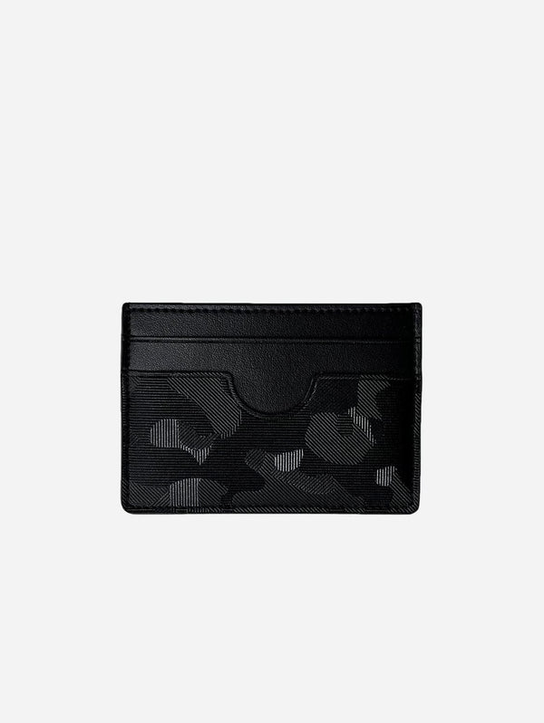 Oliver Co. London Premium Slim Apple Leather Vegan Cardholder | Black Camo Black Camo