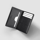 Oliver Co. London Compact Apple Leather Vegan Wallet Gift Set | Multiple Colours Black