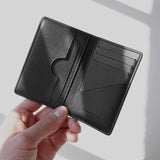 Immaculate Vegan - Oliver Co. London Premium RFID Apple Leather Compact Vegan Wallet | Black