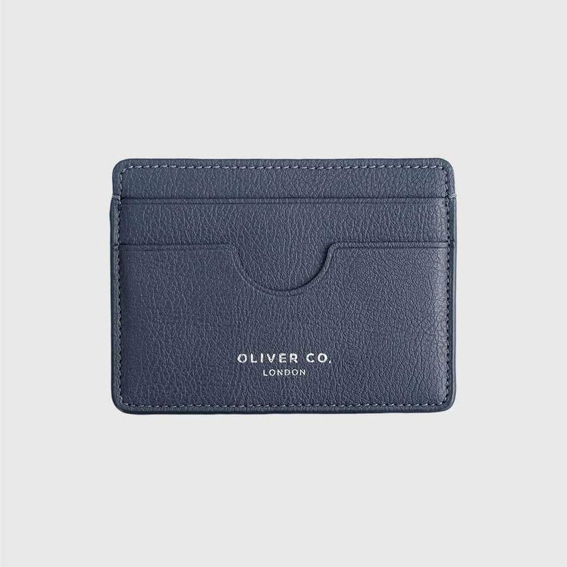 Oliver Co. London Slim Apple Leather Vegan Cardholder Gift Set | Coastal Blue