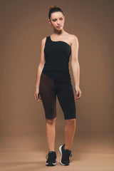 Organique Cycling Shorts in Black and Brown
