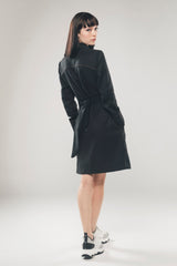 Immaculate Vegan - Organique Structured Shirt Dress in Black L