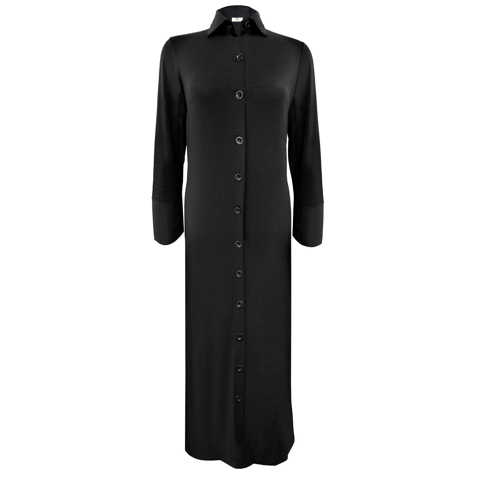 Lyocell Maxi Shirt Dress