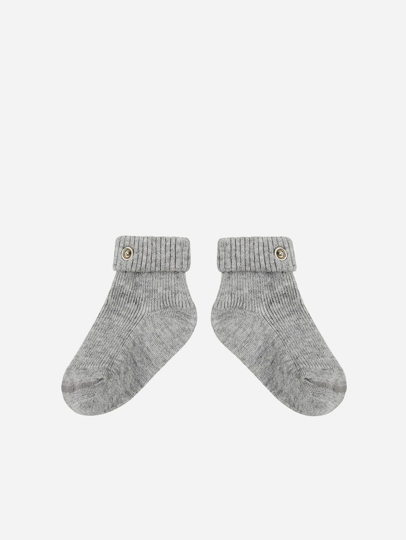 Pop My Way Organic Cotton Socks | Grey Grey / 0-6 months