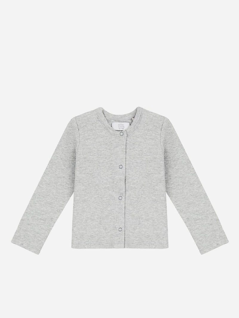 Pop My Way Organic Cotton Cardigan | Grey Grey / 6-12 months