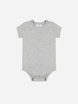 Immaculate Vegan - Pop My Way Organic Cotton Short Sleeved Bodysuit | Grey Grey / 6-12 months