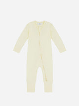 Pop My Way Organic Cotton Zippered Sleepsuit | Lemon Lemon / 3-6 months
