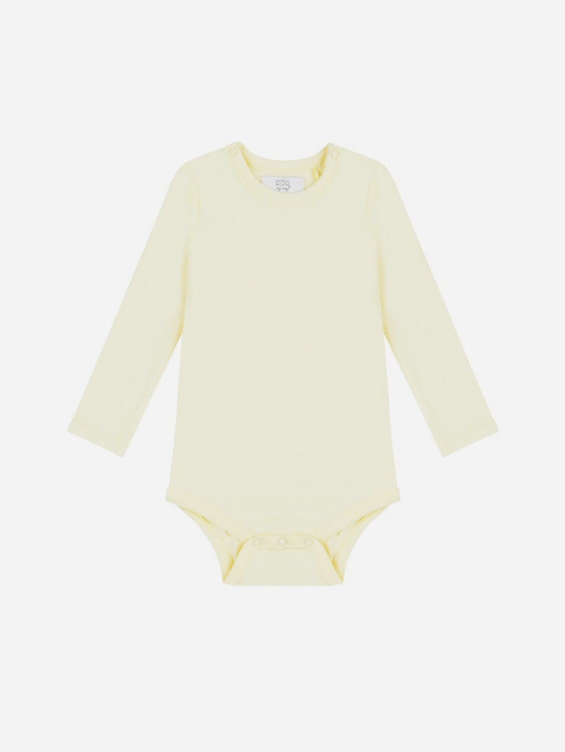 Pop My Way Organic Cotton Long Sleeved Bodysuit | Lemon Lemon / 6-12 months