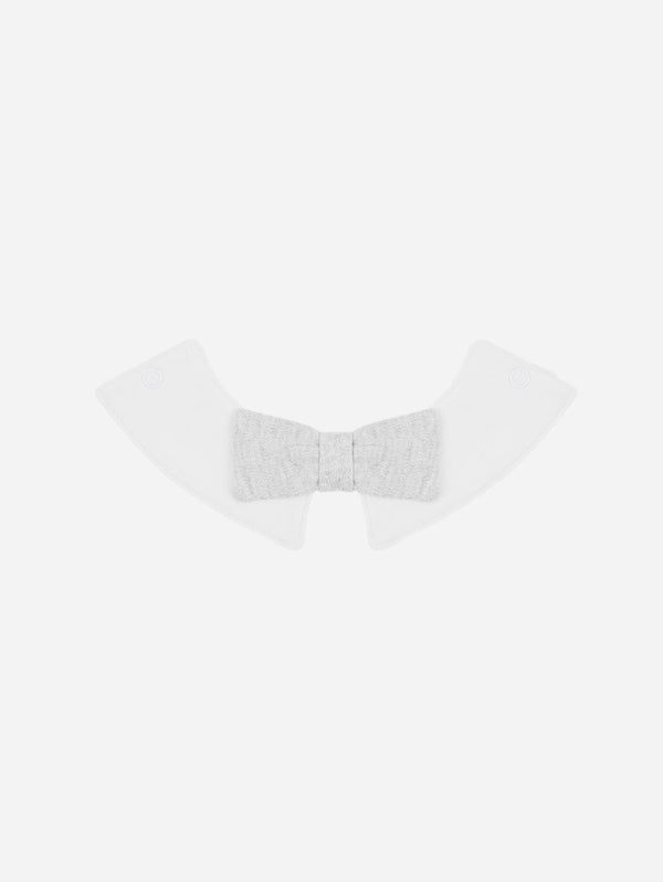 Pop My Way Organic Cotton Bow Tie Collar | Grey