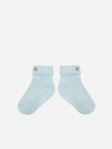 Pop My Way Organic Cotton Socks | Sky Blue