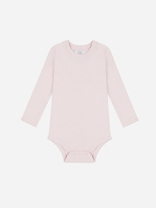 Pop My Way Organic Cotton Long Sleeved Bodysuit | Pink Pink / 3-6 months
