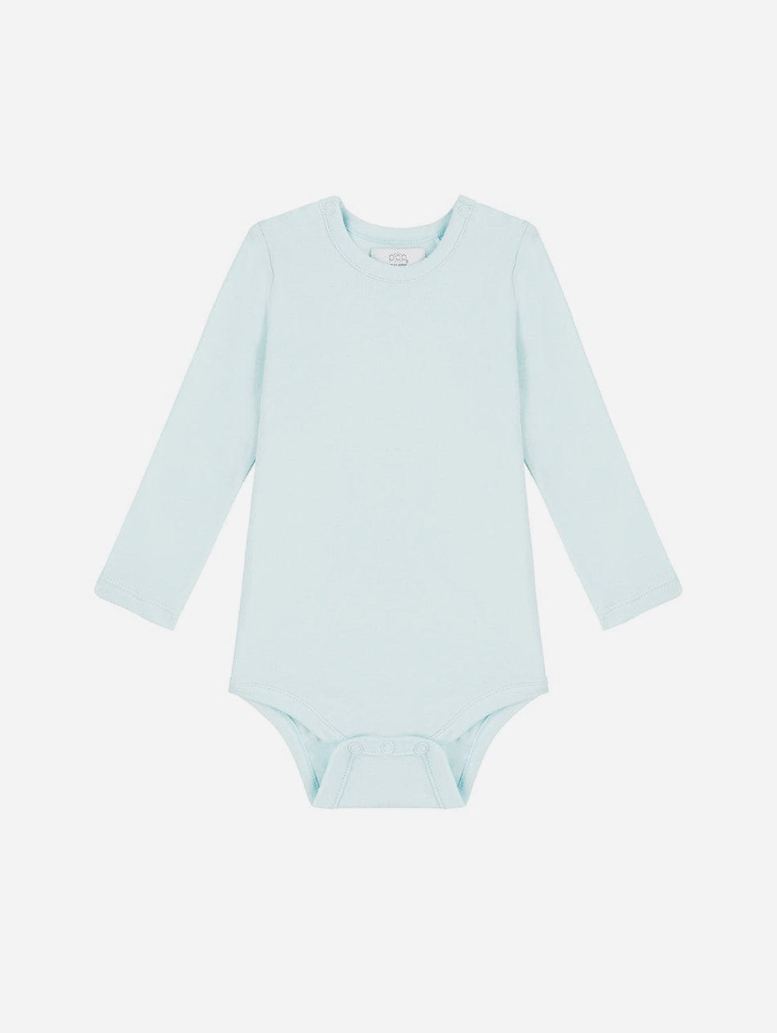 Pop My Way Organic Cotton Long Sleeved Bodysuit | Sky Blue Sky Blue / 0-3 months