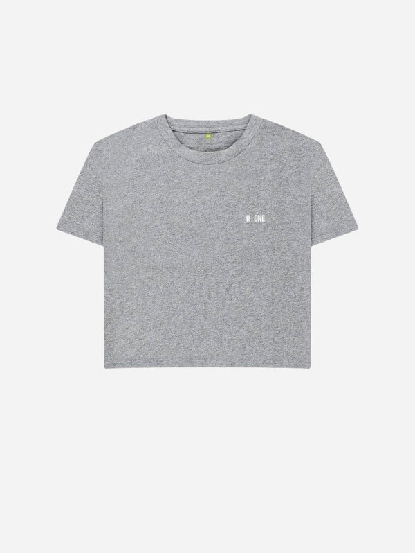 Reflexone B-Relaxed Crop Organic T-Shirt | Grey Athletic Grey / 8