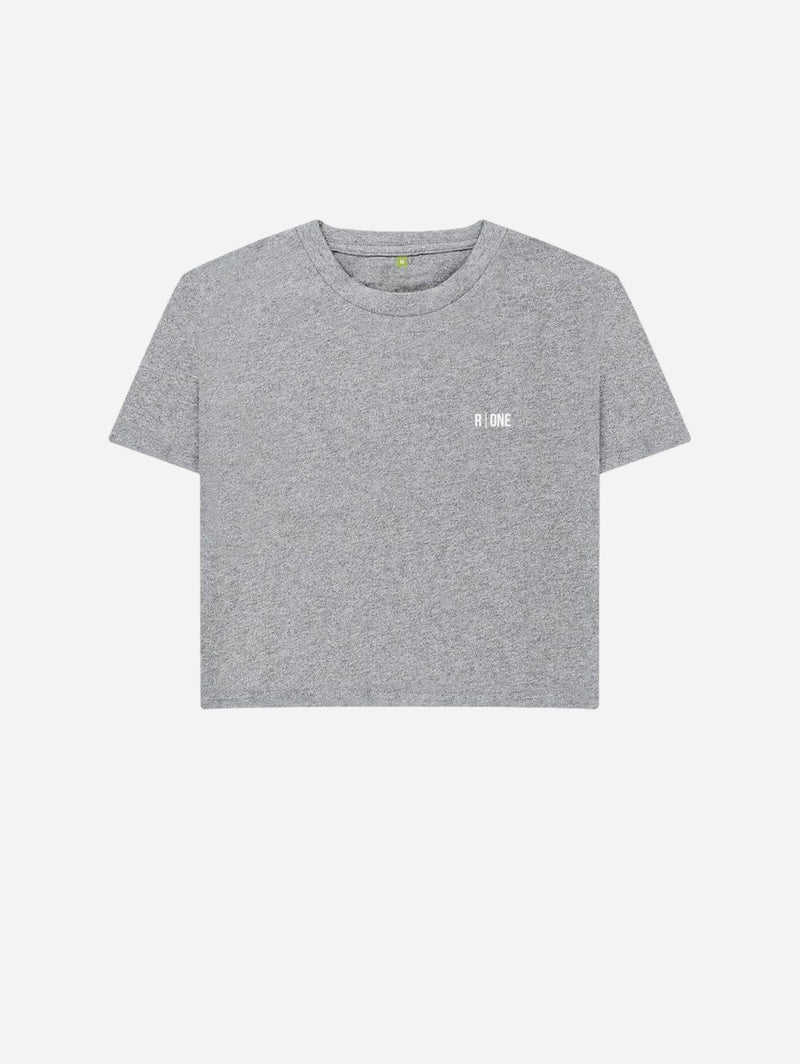 Reflexone B-Relaxed Crop Organic T-Shirt | Grey Athletic Grey / 8