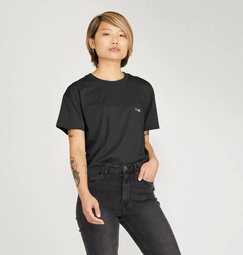 Reflexone B-Relaxed Crop T-shirt Black