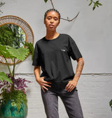 Immaculate Vegan - Reflexone B-Relaxed Crop T-shirt Black