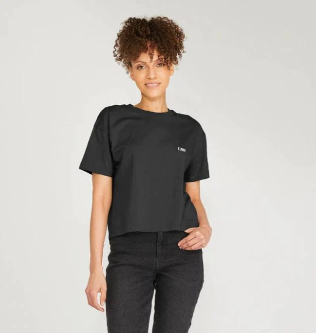 Reflexone B-Relaxed Crop T-shirt Black