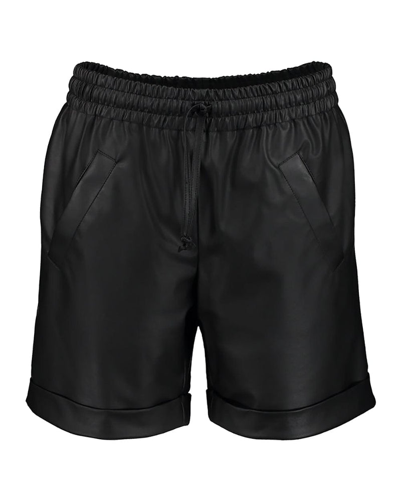 SENTIENT Liberty Desserto® Cactus Leather Vegan Shorts | Black