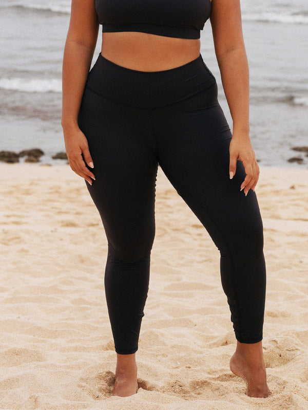 SEPTEMBER Hustle 7/8 Recycled Nylon Leggings | Black 2XL / Black
