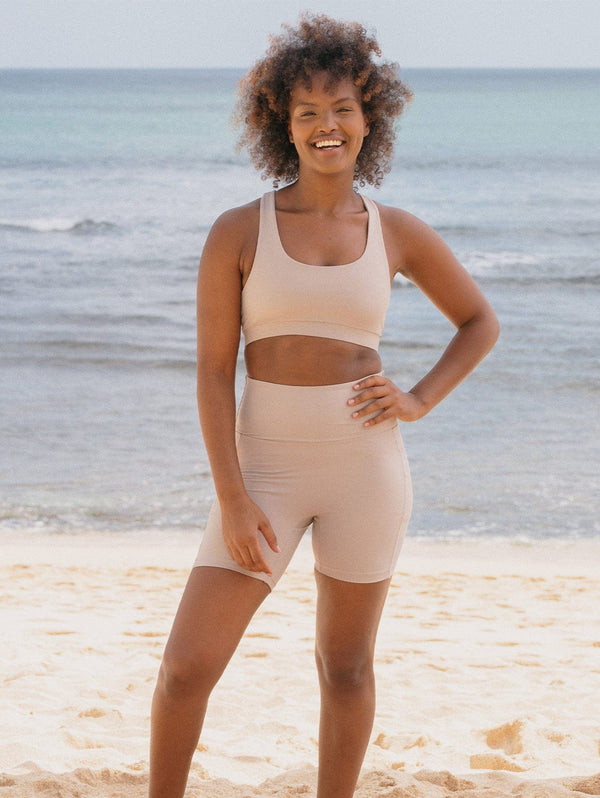 SEPTEMBER Upstate 5.5" Recycled Nylon Bike Short | Stone 2XL / Stone