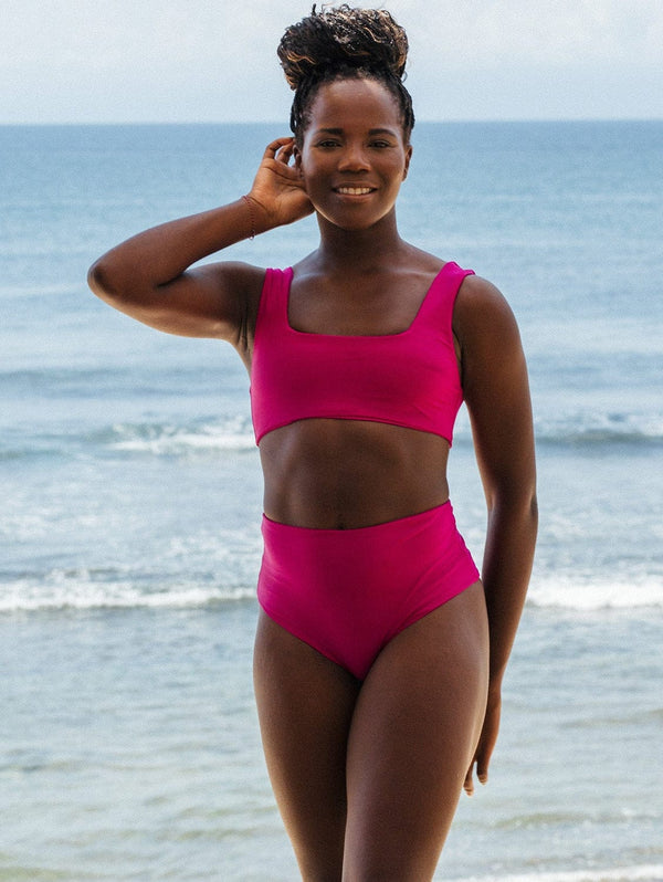 SEPTEMBER Eden ECONYL® Bikini Top | Plum