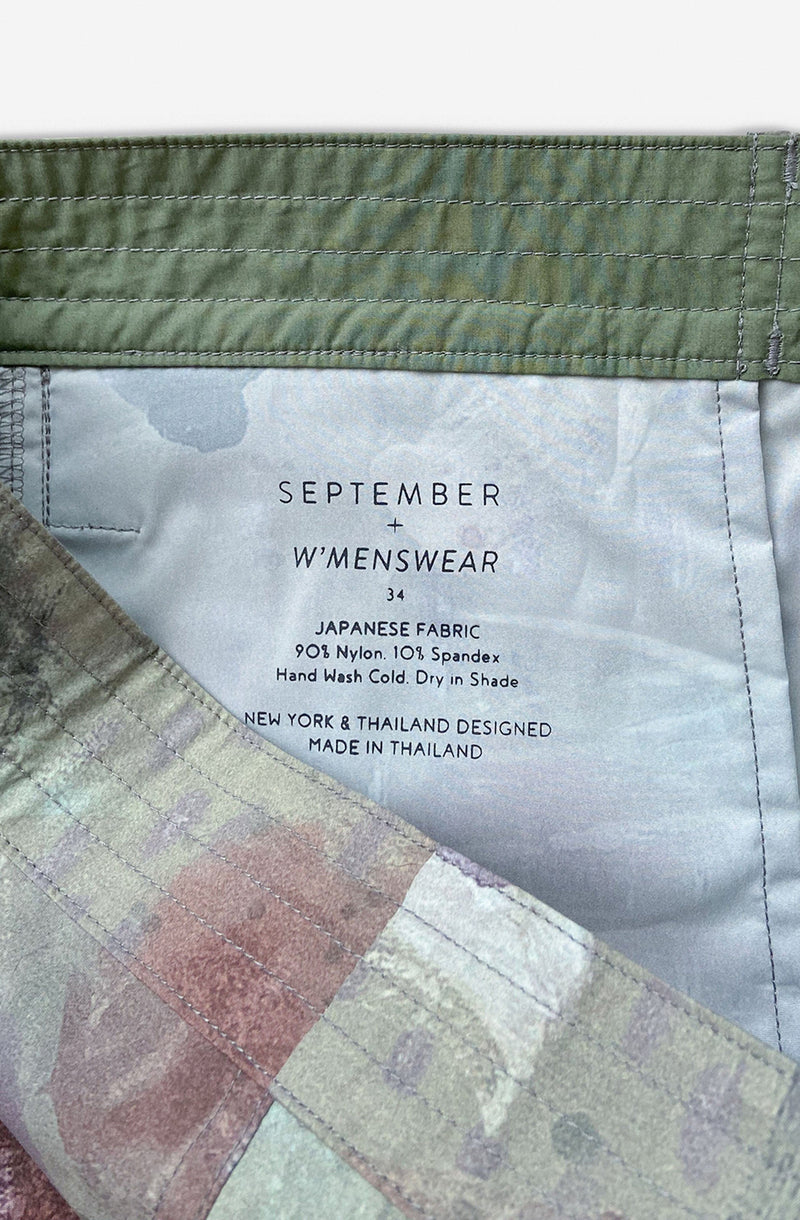 SEPTEMBER Unisex Greenough Sea Foam Camo Boardshorts