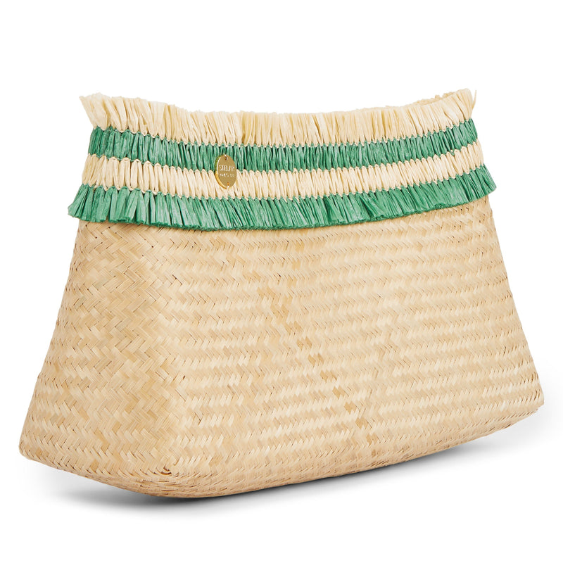 Stelar Sita Raffia Clutch Bag