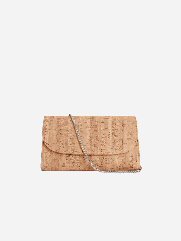 Svala Didi Vegan Leather Clutch | Natural Cork