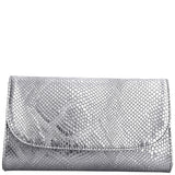 Svala Didi Vegan Leather Clutch | Silver