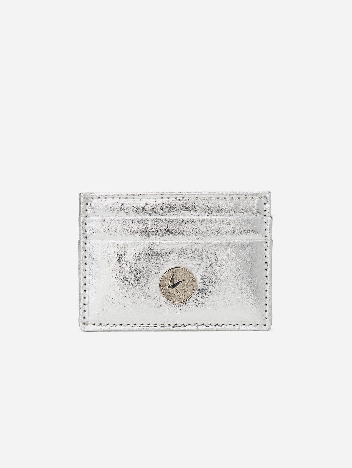 Svala Mia Card Case - Metallic Silver Piñatex®