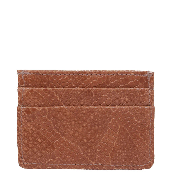 Mia Vegan Leather Card Case | Brown