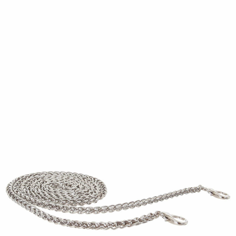 Sara Vegan Leather Chain Wallet Purse | Cream