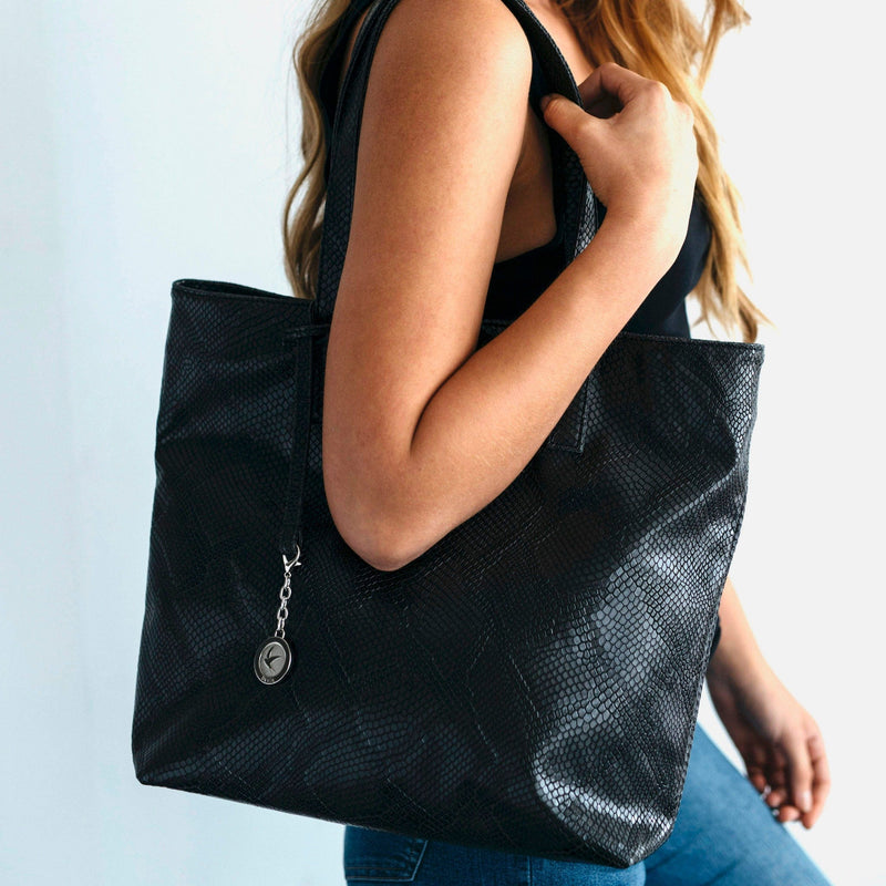 Svala Simma Vegan Leather Tote Bag | Black
