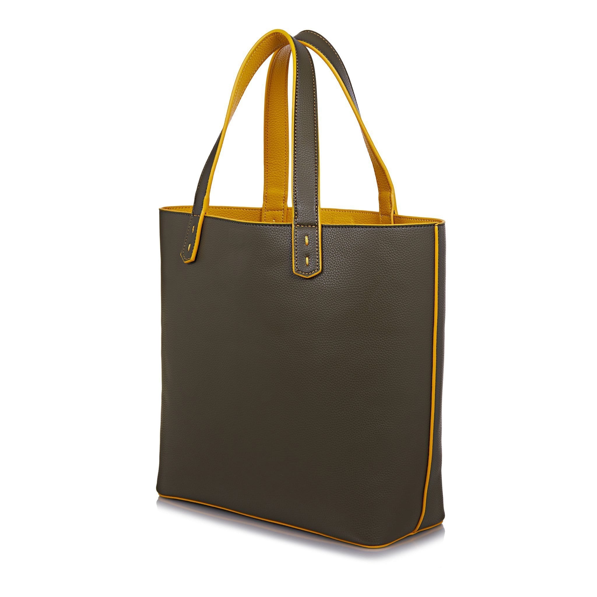 The Morphbag by GSK 3 Vegan Leather Bags in 1 | Green Pepper & Mustard
