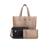 The Morphbag by GSK 3 Vegan Leather Bags in 1 | Onyx & Rose Gold