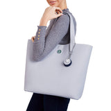 Immaculate Vegan - The Morphbag by GSK Reversible Vegan Leather Tote | Blue & Grey