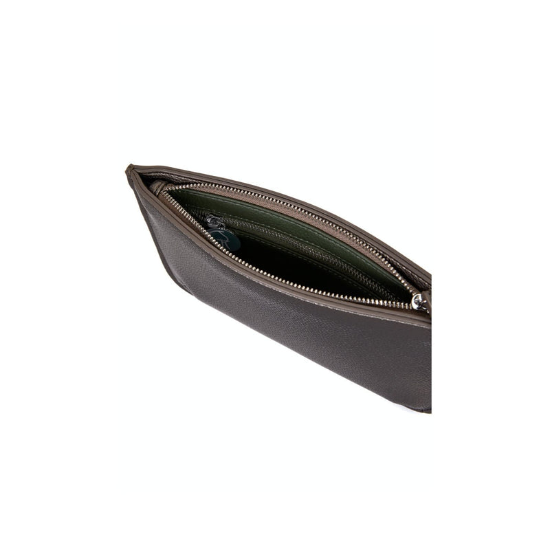 The Morphbag by GSK Vegan Leather Multi-Function Clutch In Metallic