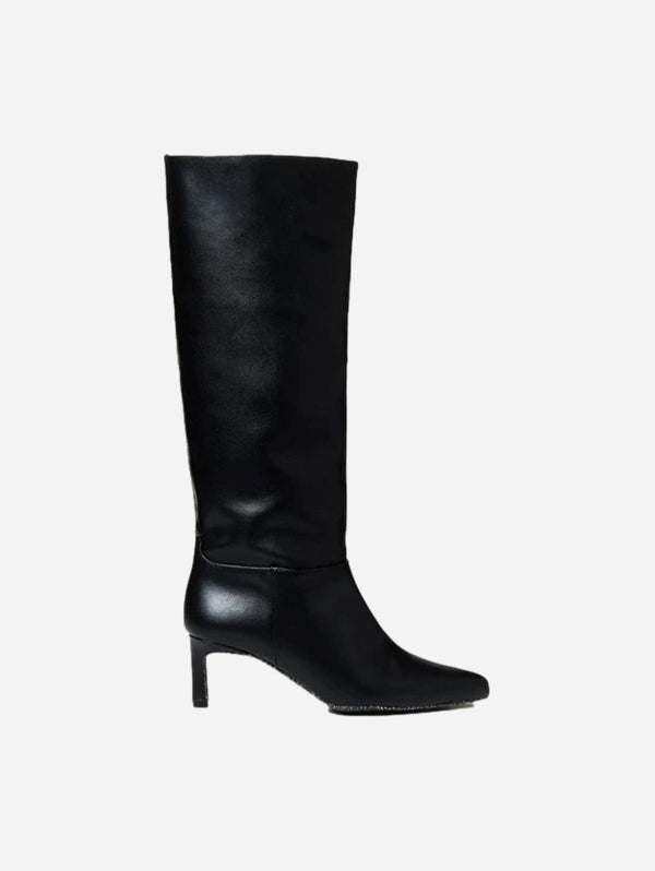 Urbanima Disco Vegan Leather Knee High Boots | Black Black / UK5.5 / EU39 / US7.5