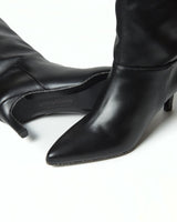 Immaculate Vegan - Urbanima Disco Vegan Leather Knee High Boots | Black