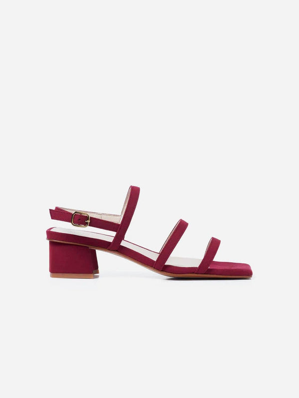Urbanima Glorieta Vegan Heeled Sandals | Cherry Red UK3 / EU36 / US5