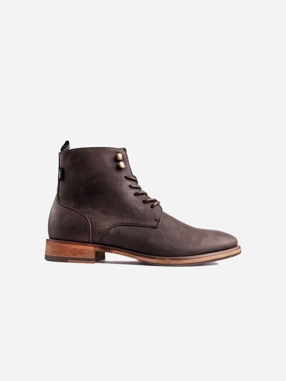 Rye Men's Vegan Leather Ankle Boots | Brown 