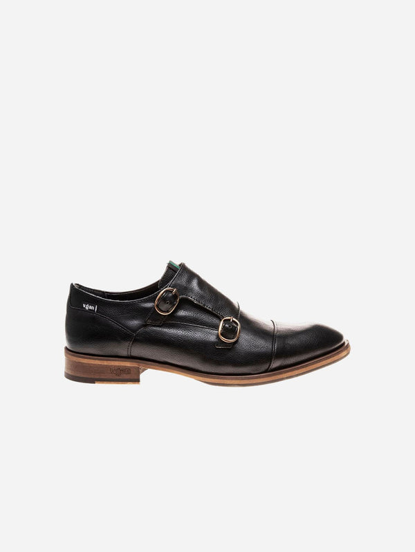 V.GAN Chervil Men's Vegan Leather Monk Shoes | Black 8