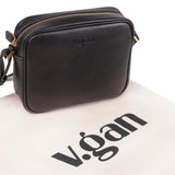 V.GAN Vegan Leather Crossbody Camera Handbag | Black One Size